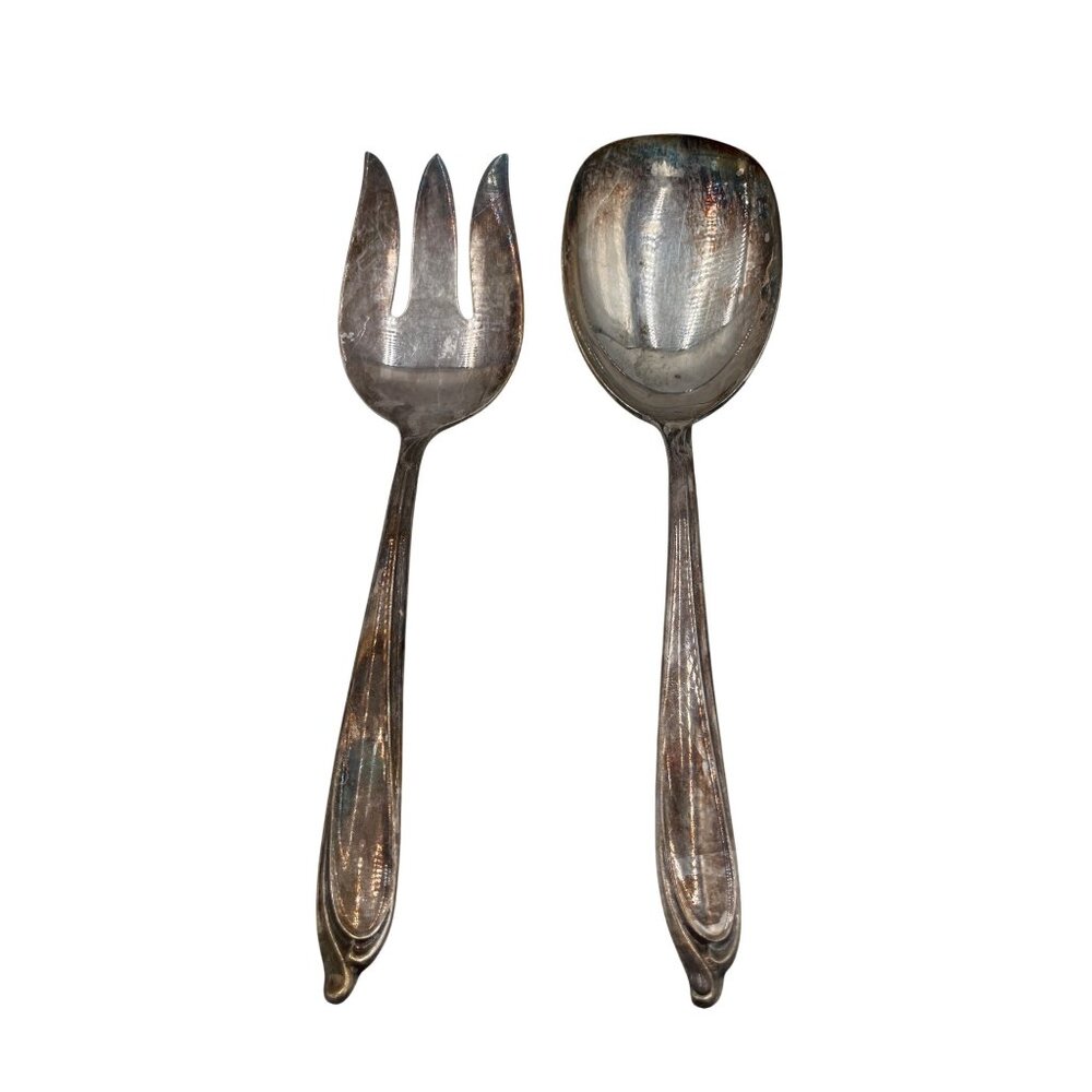 Happy Anniversary Silverplate by International Deep silver 1960 Serving Pieces